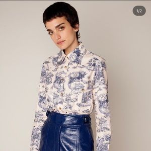 Like New Rachel Antonoff Manhunt Toile Blouse